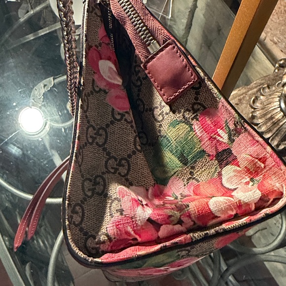 Gucci Pink and Gray Floral Clutch Bag - Picture 5 of 11